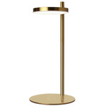 Fia Table Lamp - Aged Brass / White
