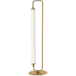 Freya Table Lamp - Aged Brass / White