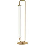 Freya Table Lamp - Aged Brass / White