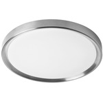 Frida Ceiling Light Fixture - Satin Chrome / White