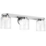 Nadine Bathroom Vanity Light - Polished Chrome / Clear