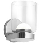 Nadine Wall Sconce - Polished Chrome / Clear