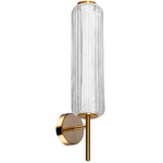 Ramona Wall Sconce - Aged Brass / Clear Beveled