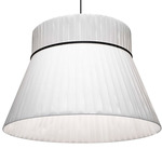 Rochelle Pendant - Matte Black / White