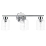 Vienna Dome Bathroom Vanity Light - Polished Chrome / Clear