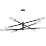 Wand Linear Pendant - Matte Black / Frosted