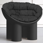 Roly Poly Indoor Fabric Cushion - Bonifacio Dark Grey