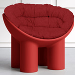 Roly Poly Indoor Fabric Cushion - Bonifacio Red