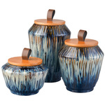 Mulry Jar Set of 3 - Blue / Natural
