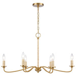 Abaca Chandelier - Brushed Gold