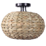 Cove Ceiling Light - Oil Rubbed Bronze / Natural