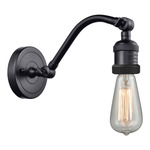 Bare Bulb Double Swivel Wall Sconce - Matte Black