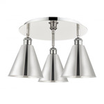 Ballston Cone Ceiling Light - Polished Nickel