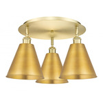 Ballston Cone Ceiling Light - Satin Gold
