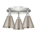 Ballston Cone Ceiling Light - Satin Nickel