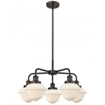 Oxford Convertible Chandelier - Oil Rubbed Bronze / Matte White