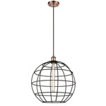 Lake Placid Large Pendant - Antique Copper / Matte Black