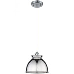 Adirondack Cord Hung Mini Pendant - Polished Chrome