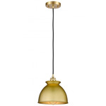 Adirondack Cord Hung Mini Pendant - Satin Gold