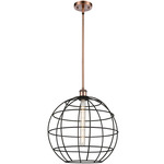 Ballston Lake Placid Pendant - Antique Copper / Matte Black