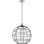 Ballston Lake Placid Pendant - Polished Nickel / Matte Black