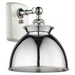 Adirondack Wall Sconce - White / Polished Chrome