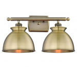 Adirondack Bathroom Vanity Light - Antique Brass