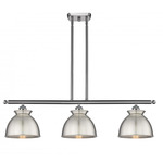 Adirondack Cord Hung Island Pendant - Brushed Satin Nickel