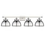 Adirondack Bathroom Vanity Light - White / Polished Chrome
