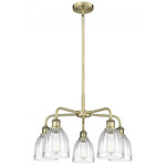 Brookfield Chandelier - Antique Brass / Clear