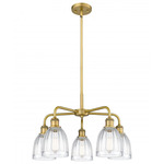 Brookfield Chandelier - Brushed Brass / Clear