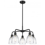 Brookfield Chandelier - Matte Black / Clear