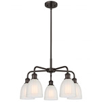 Brookfield Chandelier - Oil Rubbed Bronze / White