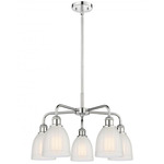 Brookfield Chandelier - Polished Chrome / White