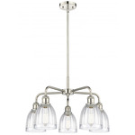 Brookfield Chandelier - Polished Nickel / Clear