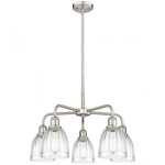 Brookfield Chandelier - Satin Nickel / Clear