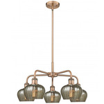 Fenton Chandelier - Antique Copper / Mercury