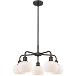 Fenton Chandelier - Oil Rubbed Bronze / Matte White
