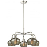 Fenton Chandelier - Polished Nickel / Mercury
