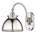 Adirondack Curved Arm Wall Light - Polished Nickel