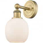 Belfast Wall Sconce - Brushed Brass / Matte White