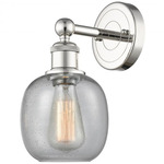 Belfast Wall Sconce - Polished Nickel / Clear Seedy