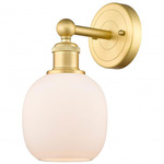 Belfast Wall Sconce - Satin Gold / Matte White
