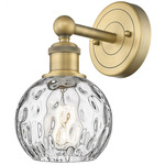 Athens Wall Sconce - Brushed Brass / Clear Water