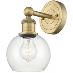 Athens Wall Sconce - Brushed Brass / Clear