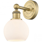 Athens Wall Sconce - Brushed Brass / Matte White