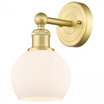 Athens Wall Sconce - Satin Gold / Matte White