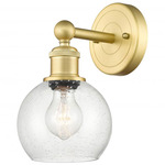 Athens Wall Sconce - Satin Gold / Clear Seedy