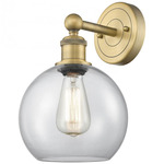 Athens Wall Sconce - Brushed Brass / Clear