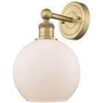 Athens Wall Sconce - Brushed Brass / Matte White
